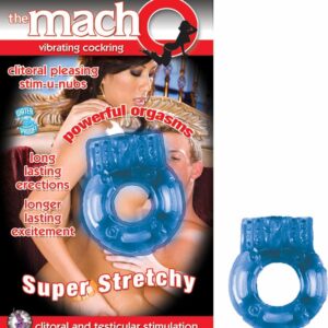 MACHO VIBRATING COCKRING BLUE
