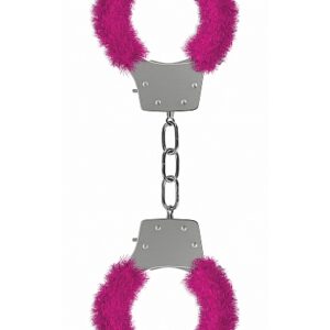 PLEASURE HANDCUFFS FURRY PINK