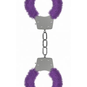 PLEASURE HANDCUFFS FURRY PURPLE