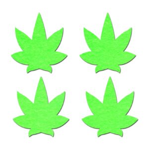 PASTEASE SMALL GLOW IN THE POT LEAF NIPPLE