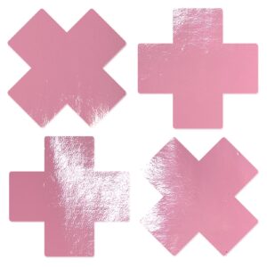 PASTEASE PETITE PLUS X FAUX LATEX BABY PINK CROSSES