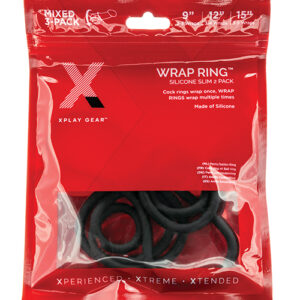 XPLAY 3 PK SILICONE SLIM WRAP RING (9 12 15)