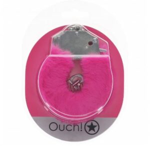 OUCH! HEAVY DUTY FLUFFY HANDCUFFS - PINK