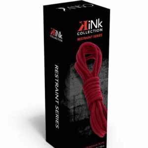 KINK COLLECTION SOFT COTTON BONDAGE ROPE RED