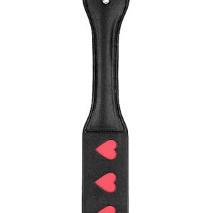 OUCH! PADDLE HEARTS BLACK