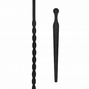 SILICONE BEGINNERS PLUG SET URETHRAL SOUNDING BLACK