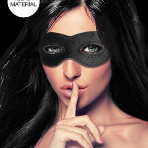 VELVET & VELCRO EYE MASK ADJUSTABLE BLACK