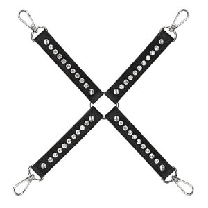 DIAMOND STUDDED HOGTIE BLACK