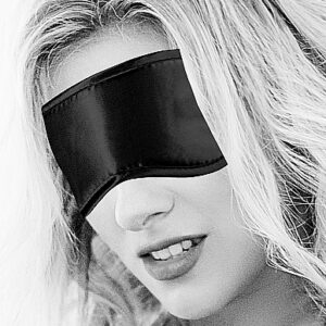 B&W SATIN EYE MASK