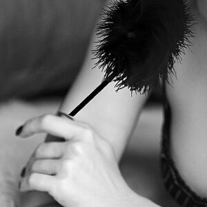 B&W FEATHER TICKLER