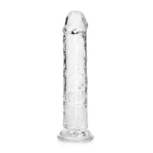 REALROCK STRAIGHT REALISTIC 7 IN DILDO TRANSPARENT