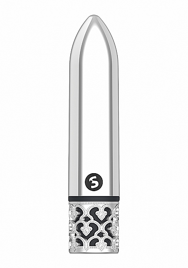 ROYAL GEMS GLAMOR POWERFUL BULLET RECHARGEABLE SILVER