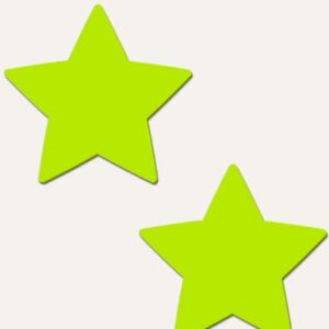 PASTEASE STAR GLOW IN THE DARK NEON YELLOW