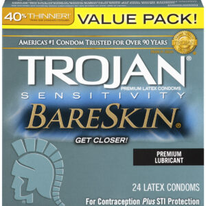 TROJAN BARESKIN LUBRICATED 24PK