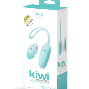 VEDO KIWI RECHARGEABLE BULLET INSERTABLE TEASE ME TURQUOISE