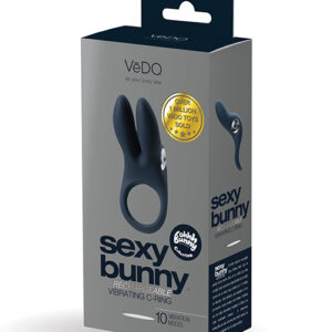 VEDO SEXY BUNNY RECHARGEABLE RING BLACK PEARL