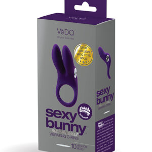 VEDO SEXY BUNNY RECHARGEABLE RING DEEP PURPLE