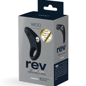 VEDO REV RECHARGEABLE C-RING VIBRATING BLACK