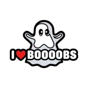 GHOST I HEART BOOBS PIN (NET)