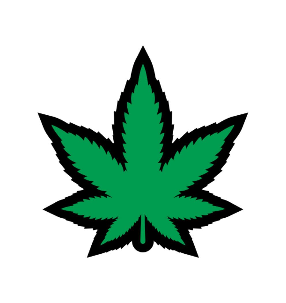 GREEN MARIJUANA LEAF PIN (NET)