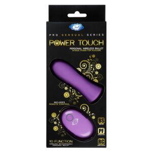 PRO SENSUAL POWER TOUCH BULLET W/ REMOTE CONTROL PURPLE