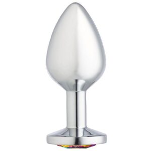 CLOUD 9 GEMS SILVER CHROMED ANAL PLUG MEDIUM