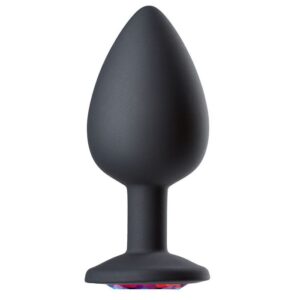 CLOUD 9 GEMS BLACK SILICONE ANAL PLUG LARGE