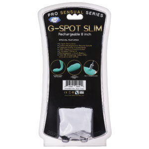 CLOUD 9 RECHARGEABLE G-SPOT SLIM 8IN SINGLE MOTOR TEAL