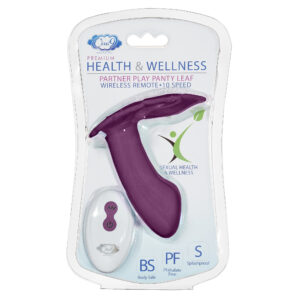 CLOUD 9 HEALTH & WELLNESS WIRELESS REMOTE CONTROL PANTY LEAF" VIBE - PLUM"