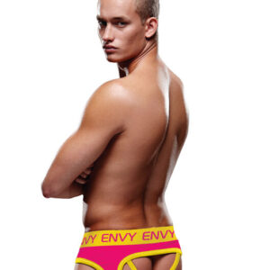 ENVY SOLID JOCK PINK/YELLOW L/XL