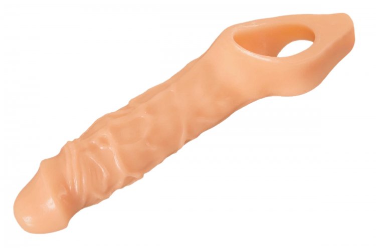 SIZE MATTERS REALLY AMPLE PENIS ENHANCER SHEATH FLESH