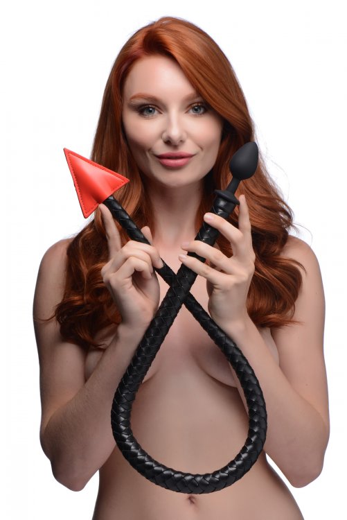 MASTER SERIES HELLBOUND BRAIDED DEVIL TAIL ANAL PLUG