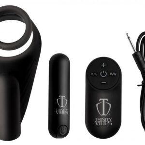 TRINITY 4 MEN 7X SILICONE C- RING W/ TAINT STIMULATOR