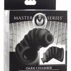 MASTER SERIES DARK CHAMBER SILICONE CHASTITY CAGE