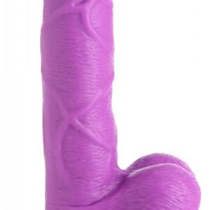 POP 6.5IN DILDO W/ BALLS PURPLE