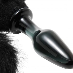 TAILZ MIDNIGHT FOX GLASS PLUG W/ TAIL