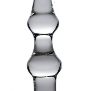 MASTER SERIES MAMMOTH 3 BUMPS GLASS DILDO