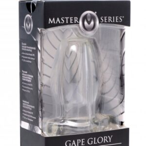 MASTER SERIES GAPE GLORY CLEAR HOLLOW ANAL PLUG