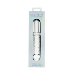 CLARITY GLASS DILDO ELYSIAN SWIRL