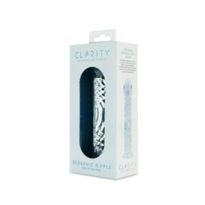 CLARITY GLASS DILDO SERAPHIC RIPPLE