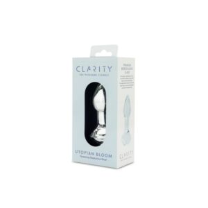 CLARITY GLASS DILDO UTOPIAN BLOOM