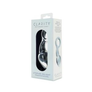 CLARITY GLASS DILDO UTOPIAN DELIGHT