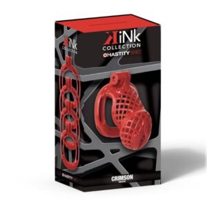 KINK CHASTITY CRIMSON COCK CAGE M RED