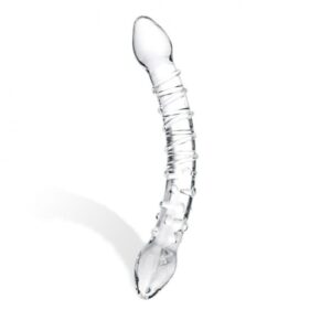 GLAS DOUBLE TROUBLE GLASS DILDO