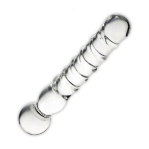 GLAS JOYSTICK CLEAR GLASS DILDO