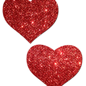 PASTEASE HEART RED GLITTER