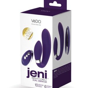 JENI C-SHAPED DUAL MOTOR VIBE WITH REMOTE - PURPLE