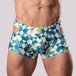 CUT IT OUT! CUTOUT SHORT BLUE MEDIUM