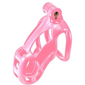 KINK CHASTITY SERIES LOCKING COCK CAGE M PINK