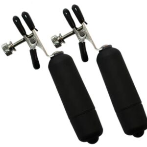 KINK COLLECTION VIBRATING NIPPLE CLAMPS BLACK